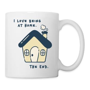 J’adore être à la maison – Déclaration introvertie - Mug blanc - blanc - Droite