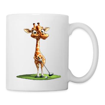Golf des girafes / golfeur - Mug blanc - blanc - Droite