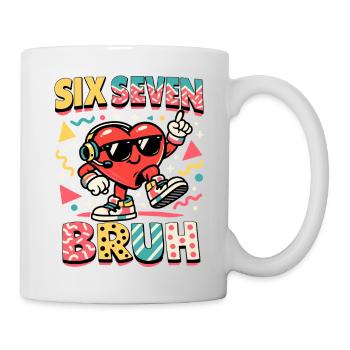 67 Six Seven Meme Cool Valentine's Day - Mug - white - Right