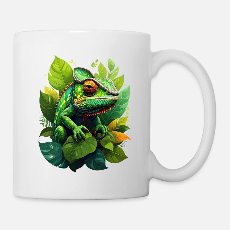Chamäleon - Tasse - Weiß