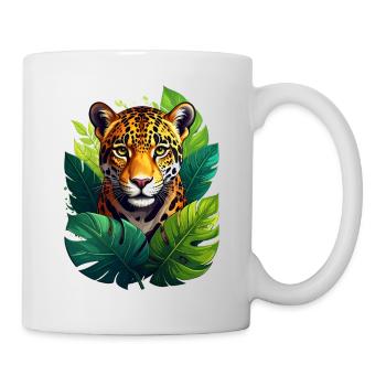 Ein Jaguar im Dschungel - Tasse - Weiß - Rechts