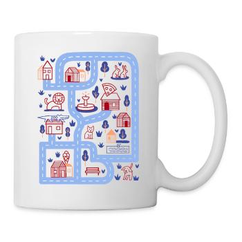 Rue de jeu - Mug blanc - blanc - Droite