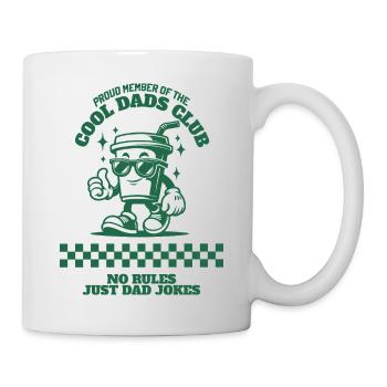 Cool Dads Club Shirt, Sweatshirts & Hoodies - Tasse - Weiß - Rechts