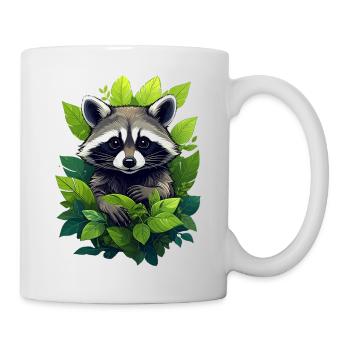Raccoon in the forest - Mug - white - Right