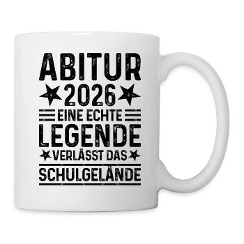 Abitur 2026 A legend leaves school grounds Abi - Mug - white - Right