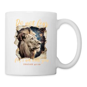 Löwe Bibelvers - Tasse - Weiß - Rechts