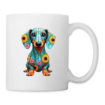 Dackel Dachshund Tekel - Tasse - Weiß - Rechts