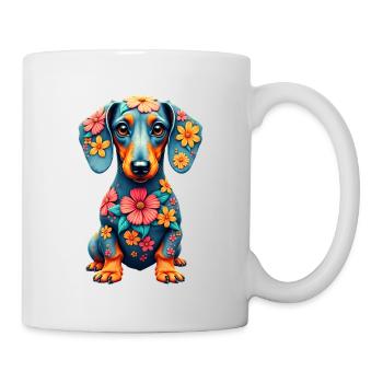 Dackel Dachshund Tekel - Tasse - Weiß - Rechts