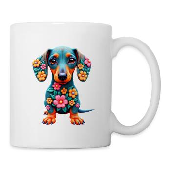 Dackel Dachshund Tekel - Tasse - Weiß - Rechts