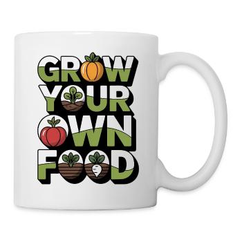 Permaculture philosophy of life for nature lovers - Mug - white - Right