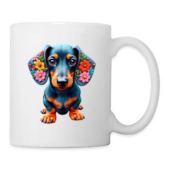 Dackel Dachshund Tekel - Tasse - Weiß - Rechts