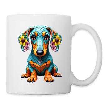 Dackel Dachshund Tekel - Tasse - Weiß - Rechts