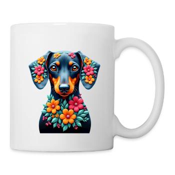 Dackel Dachshund Tekel - Tasse - Weiß - Rechts