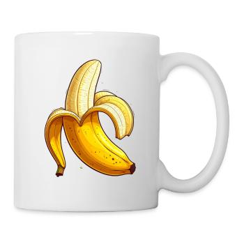 banane - Mug blanc - blanc - Droite