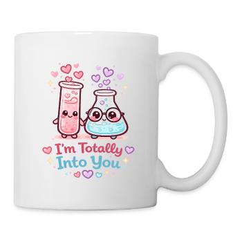 Duo de Beakers totalement dans toi - Mug blanc - blanc - Droite