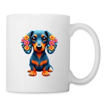 Dackel Dachshund Tekel - Tasse - Weiß - Rechts