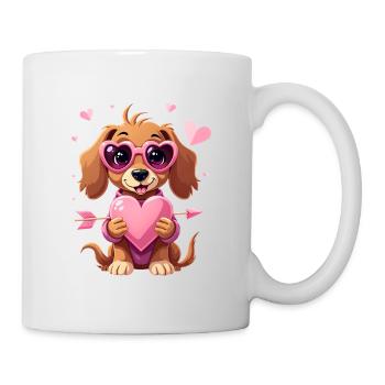 Dackel Dachshund Tekel - Tasse - Weiß - Rechts