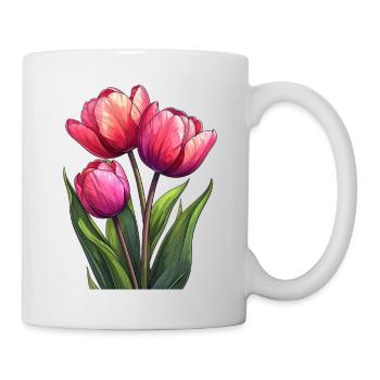 Tulips for spring - Mug - white - Right