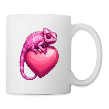 Cadeau inhabituel pour la Saint-Valentin – Caméléon - Mug blanc - blanc - Droite