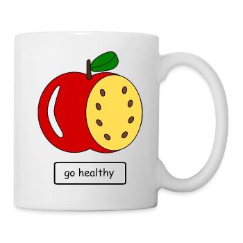 go_healthy - Tasse - Weiß - Rechts