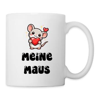 Meine Maus - Tasse - Weiß - Rechts