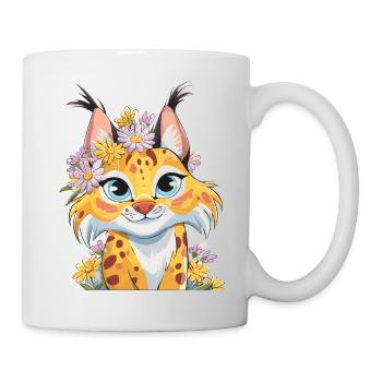 Blumenkranz Leopardenzauber - Tasse - Weiß - Rechts