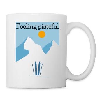 Pisteful alpiner Ski - Tasse - Weiß - Rechts