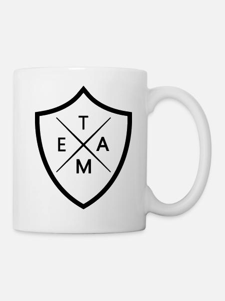 Team Wappen - Tasse - Weiß
