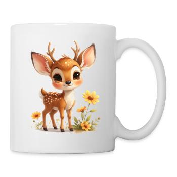 Reh - Tasse - Weiß - Rechts