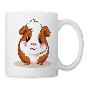Meerschweinchen - Tasse - Weiß - Rechts