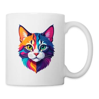 Katze - Tasse - Weiß - Rechts