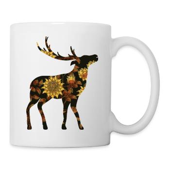Cerf - Mug blanc - blanc - Droite