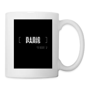 Babis Paris Glitch Noir - Mug blanc - blanc - Droite