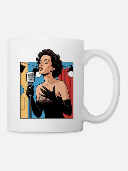 Glamorous stage voice - Mug - white