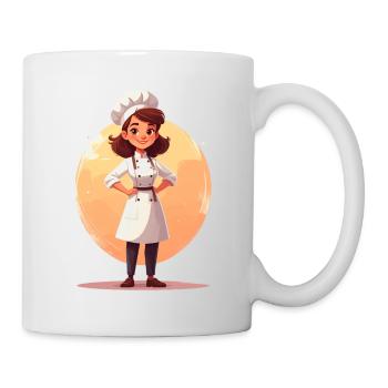 Köchin - Tasse - Weiß - Rechts