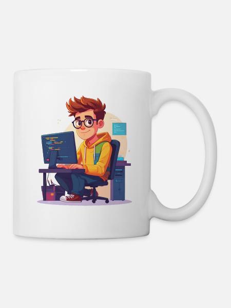 Programmierer oder Nerd - Tasse - Weiß