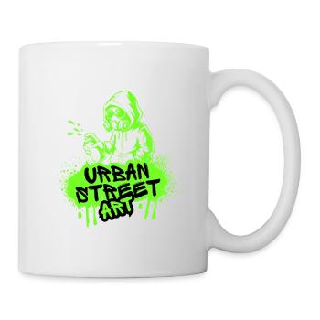 Neon Street Art Spray - Mug - white - Right