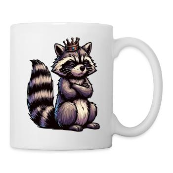 raton laveur, raton laveur, animal des bois, drôle de raton laveur - Mug blanc - blanc - Droite