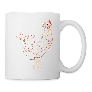 Rooster or Hen - Mug - white - Right