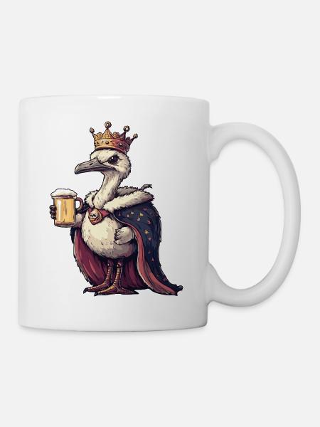 Strauß Bier König - Tasse - Weiß