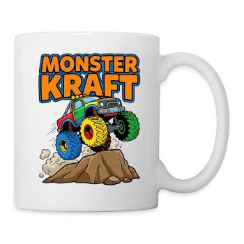Aventure de camions puissants monstrueux - Mug blanc - blanc - Droite