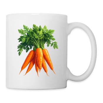 Carottes / Carottes - Mug blanc - blanc - Droite