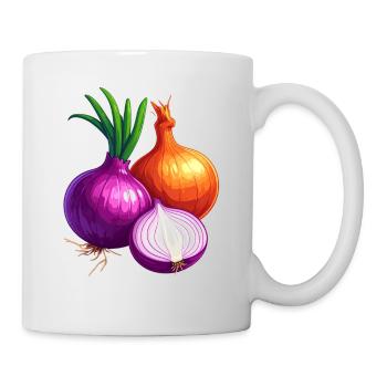 Oignons - Mug blanc - blanc - Droite