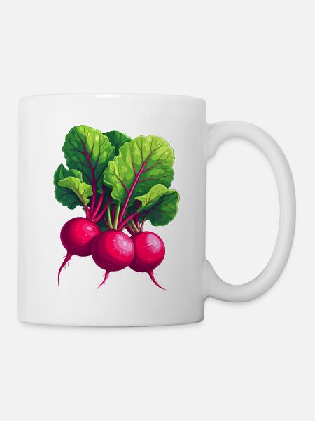 Radieschen - Tasse - Weiß