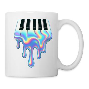 Liquid Piano: Musikalische Fusion - Tasse - Weiß - Rechts