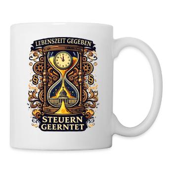 Lifetime given taxes harvested - Mug - white - Right