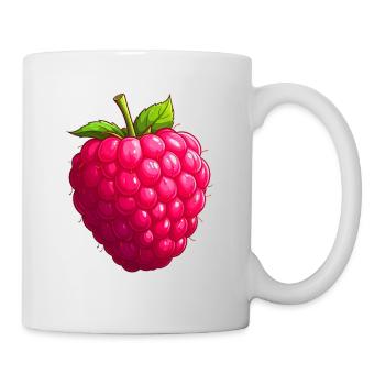 Himbeere - Tasse - Weiß - Rechts