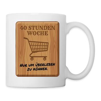 40_Stunden_Woche - Mug - white - Right