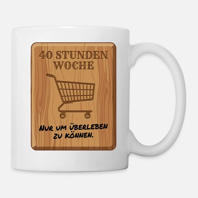 40_Stunden_Woche - Mug blanc - blanc