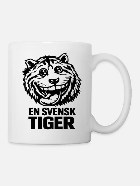 Un tigre suédois - Mug blanc - blanc